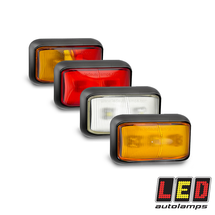 LED Autolamp 58AME LED Marker Light Amber 12/24 V