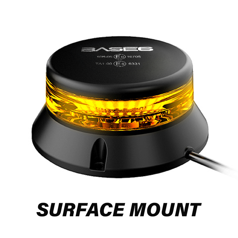 Amber Low Profile Surface Mount Beacon
