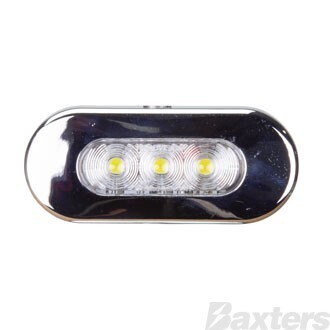 Clearance Light LED Red/Amber BR10 Series 10-30V 75x32x11mm Clear Lens Fixed Mount 0.5m Cable