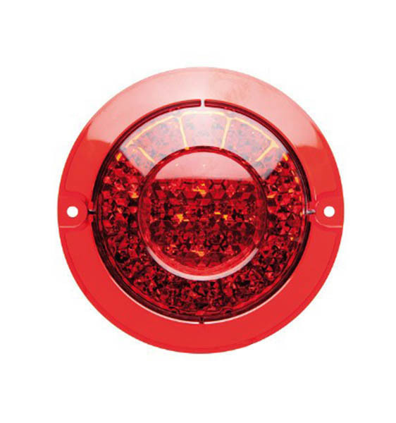 Roadvision LED Stop/Tail Lamp BR170 Series 10-30V 15 LED Round 134mm Red Lens Recessed Mount With Reflector