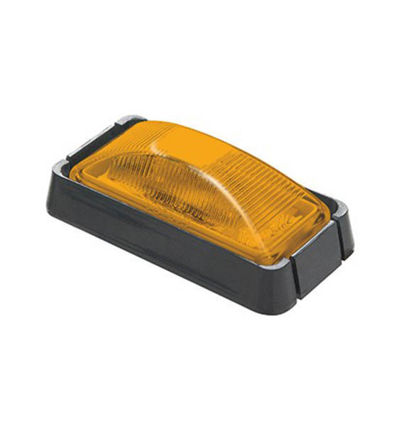 Roadvision 10-30V Amber Lens Black Base Blister Pack 2 Pin Plug