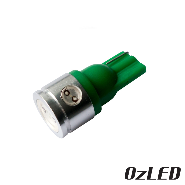 T10 LED 2.5w Bulb COB Green 12v