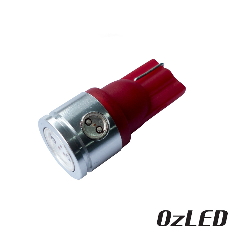 T10 LED 2.5w Bulb COB Red 12v