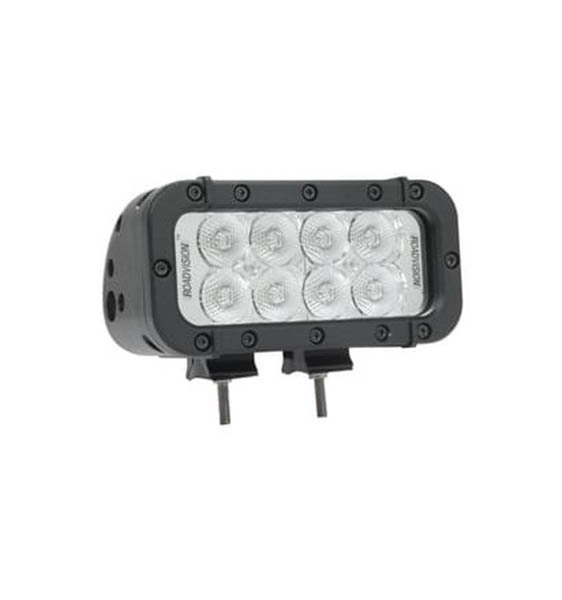 Roadvision LED Bar/Work Lamp Floor Rect 9-32V 8 LED IP68 1440lm 28W Black Housing