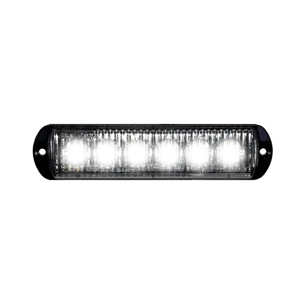 8EVP 6 LED surface mount warning light - White