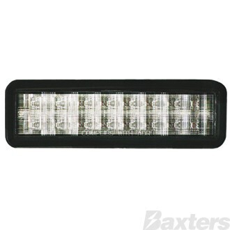 LED Front Indicator/Park Lamp BR150 Series 10-30V Amber/White LED Rect 159 x 49mm Gromment Mount Horizontal LEDLink