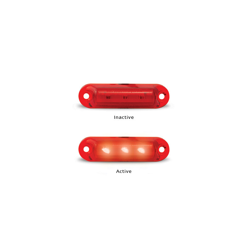 LED Autolamps Marker Light - Slimline 16 Series Red