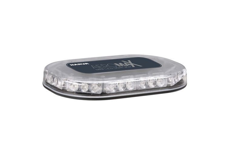 12/24 Volt Aeromax Mini LED Light Box (Amber) Flange Base with Clear Lens - NARVA Part No. 85010AC