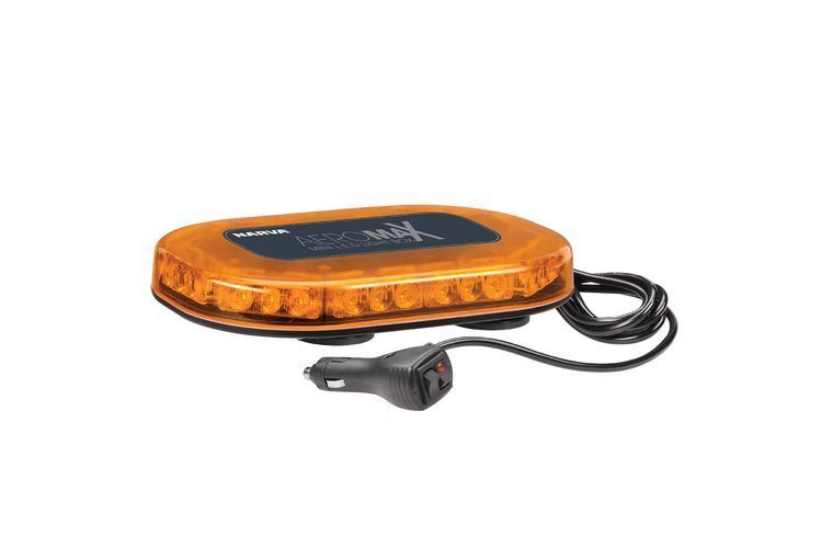 12/24 Volt Aeromax Mini LED Light Box (Amber) Magnetic Base with Amber Lens - NARVA Part No. 85012A