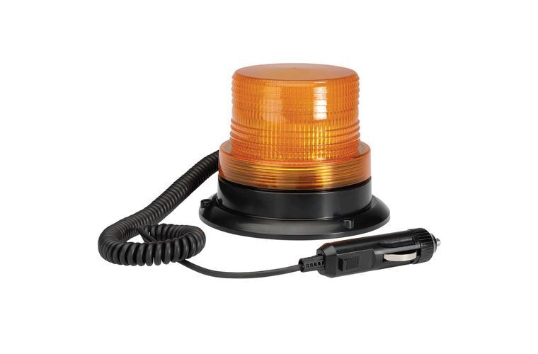 12-80V LED Quad Flash Strobe Light (Amber) with Magnetic Base - NARVA Part No. 85369A