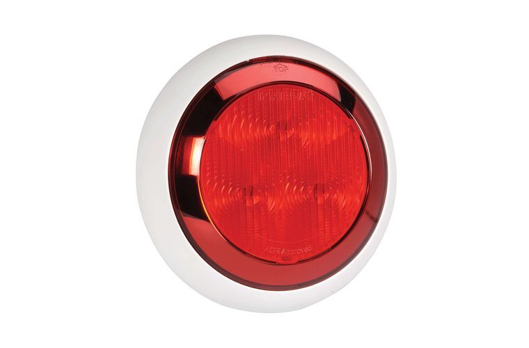 9-33 VOLT MODEL 43 LED REAR STOP/TAIL LAMP (RED) WITH CHROME RIGHT - NARVA Part No. 94336W