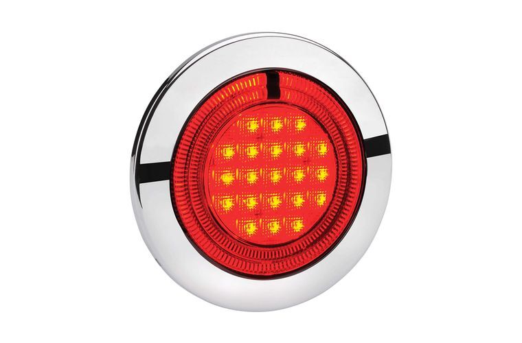 9-33 VOLT MODEL 56 LED REAR STOP LAMP (RED) WITH RED LED TAIL RING - NARVA Part No. 95626