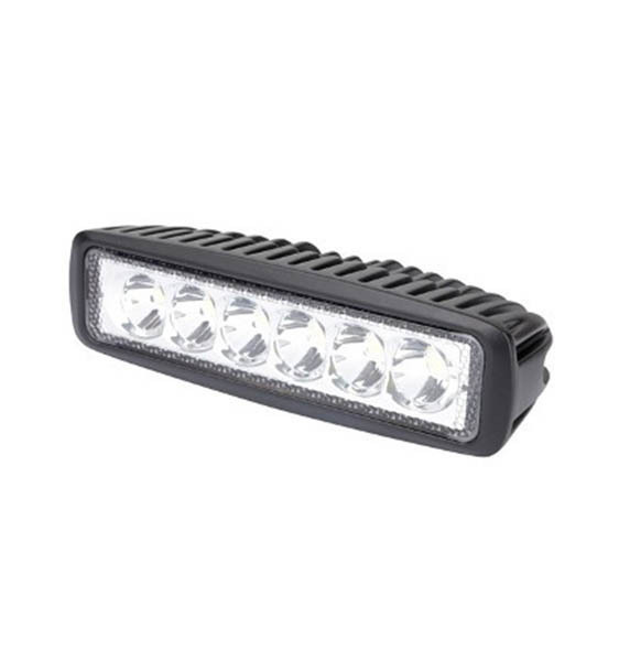 Roadvision LED Work Light Rect Spot Beam 10-30V 6 x 3W LEDs 18W 1080lm IP67 160x63x45mm Roadvision