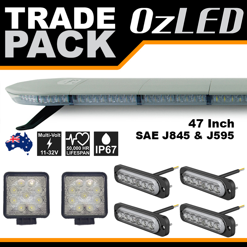 Tradie Warning Lights and LED Light bar - Pack 2