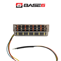 BASE6 Guardian Light Bar, Replacement Inboard Module, Dual Red / Blue Warning / White Scene