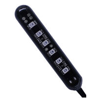 BASE6 LED Module 12V, Straight Black Housing