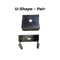 BASE6 Rigid bar U CLIP Flat (PER PAIR)
