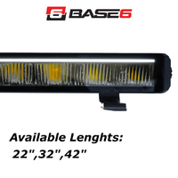 BASE6 Stealth Series LED Light Bar - with Front Position Light