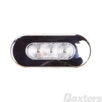Clearance Light LED White BR10 Series 10-30V 75x32x11mm Clear Lens Fixed Mount 0.5m Cable