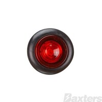 Clearance Light LED Red BR11 Series 10-30V 1" Flush Rubber Mount 0.5m Cable