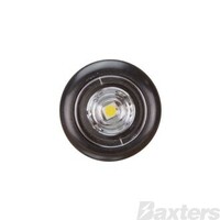 Clearance Light LED White BR11 Series 10-30V 1" Flush Rubber Mount 0.5m Cable