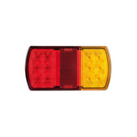 Roadvision LED Rear Combination Lamp 12V Stop/Tail/Ind/Ref Surface Mount 150 X 80mm Twin Pack