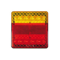Roadvision LED Rear Combination Lamp 10-30V Stop/Tail/Ind/Ref Surface Mount 100 x 100mm Single Blister
