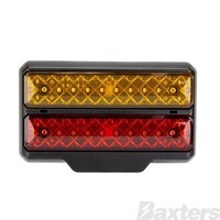 LED Rear Combination Lamp Kit BR221 Series 12V Stop/Tail/Ind/Lic 228 x 126/139 x 47mm Twin Stud Mount Twin Pack Marine
