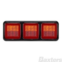 LED Triple Combination Lamp 10-30V Stop/Tail/Ind (x3) 274x100x35 Glow Park