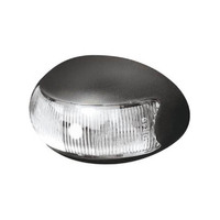 Roadvision 10-30V 2 White LED Oval 60 X 37MM Clear Lens Black Base 0.5MT Cable Blister Pack