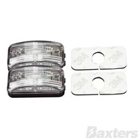 Clearance Light LED Red/Amber BR7C Series 10-30V 50x25mm Clear Lens 2.5m LEDLink Plug Twin Pack