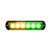 8EVP 6 LED surface mount warning light - Green / Amber