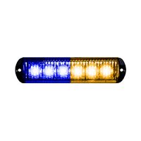 8EVP 6 LED surface mount warning light - Blue / Amber