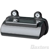 LED Licence Plate Lamp 10-30V Rect 81 X 41mm Top Mount Black