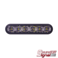 Red mPOWER Stud Mount 4 Inch 8 LED Warning Light