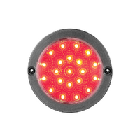 102 Series Brake & Tail Light, 12 Volt, Black Chrome Lens - LED Autolamps