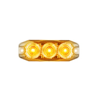 120033 Series Super Thin Amber LED Surface Mount Perimeter Light - LED Autolamps