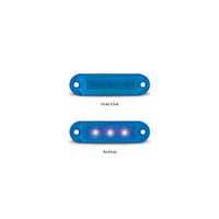 16 Series Marker Light, Slimline, Blue - LED Autolamps