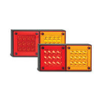 280 Series Amber/Red Combination Tail Light, Single Light - LED Autolamps