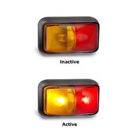 58 Series Amber / Red Side Marker Lamp Poly Bag