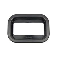 Rectangular black grommet slimline to suit 130 series lamp