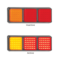 LED Autolamps 80 Triple Series Combination LED Light - 12-24 Volt