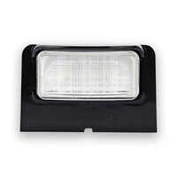 LED Licence plate lamp, Heavy Duty, black housing, 12-24V, 87x55x69mm, Bulk, ADR