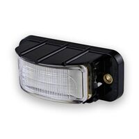 LED Licence plate lamp, Heavy Duty, black housing, 12-24V, 95x40x43mm, Bulk, ADR