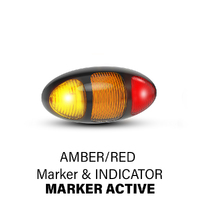 97 Series Amber/Red Marker with Indicator