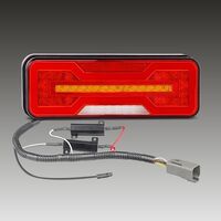 LHS, STOP/TAIL/INDICATOR/REVERSE/REFLECTOR, MULTIVOLT, WHITE BOX, SEQUENTIAL INDICATOR, DIFFUSED TAIL LIGHT, 284 X 100 X 37MM, DT04 CONNECTOR, ECE APP