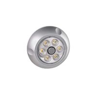 9-33V LED Interior Swivel Lamp with Off/On Switch with Silver Satin Finish - NARVA Part No. 87656S