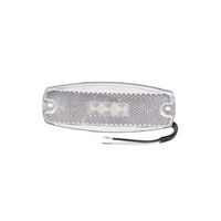 9-33 VOLT MODEL 17 LED FRONT END OUTLINE MARKER LAMP (WHITE) - NARVA Part No. 91704