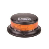 Roadvision LED Beacon Micro Revolver Series 10-30V Amber Fixed Mount 32SMD LEDs 28W 10 Function SAE Class 1 112x48mm