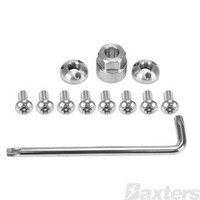 Lock Nut Kit - Main Bolt M12x1.5mm x 2 - Side Bolts M8x20 x 4 & M5x16 x 4 - Includes 3 x Tools - Suit Pair RDL4901 Driving Lamps Roadvision